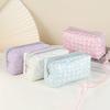Cute Floral Pencil Case Waterproof Large Capacity Zipper Portable Stationery Storage Box Organizer For Students School Supplies