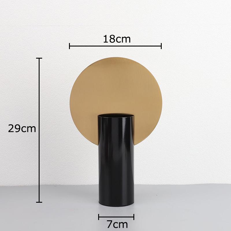

Creative Geometric Cylinder Vase Desk Decoration Flowers Arrangement Artificial Flower Decorative Floral Vases Modern Home Decor