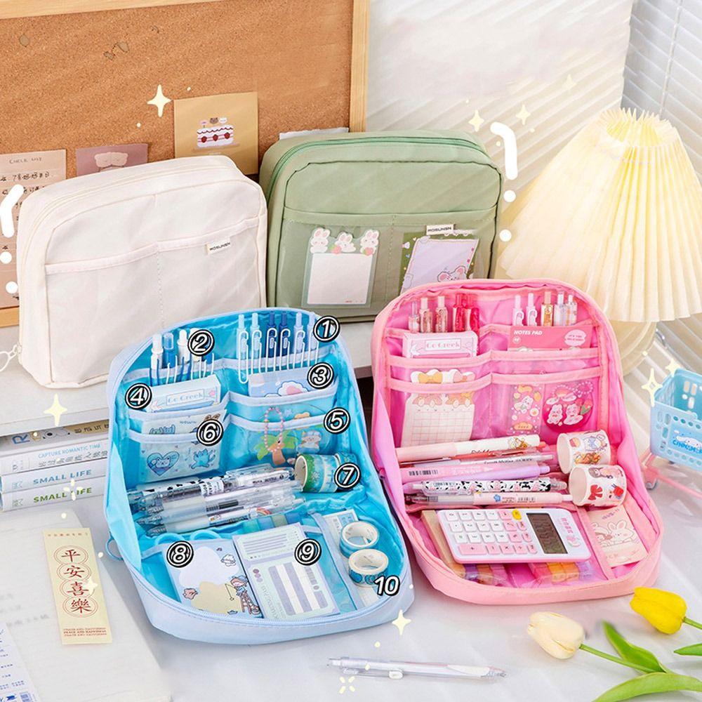 

Холщовая сумка для хранения канцелярских принадлежностей, многофункциональная сумка для ручек, прочный пенал для студентов