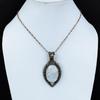 Moonstone Gemstone Pure Copper Wire Wrapped Beautiful Handmade Pendant Jewelry