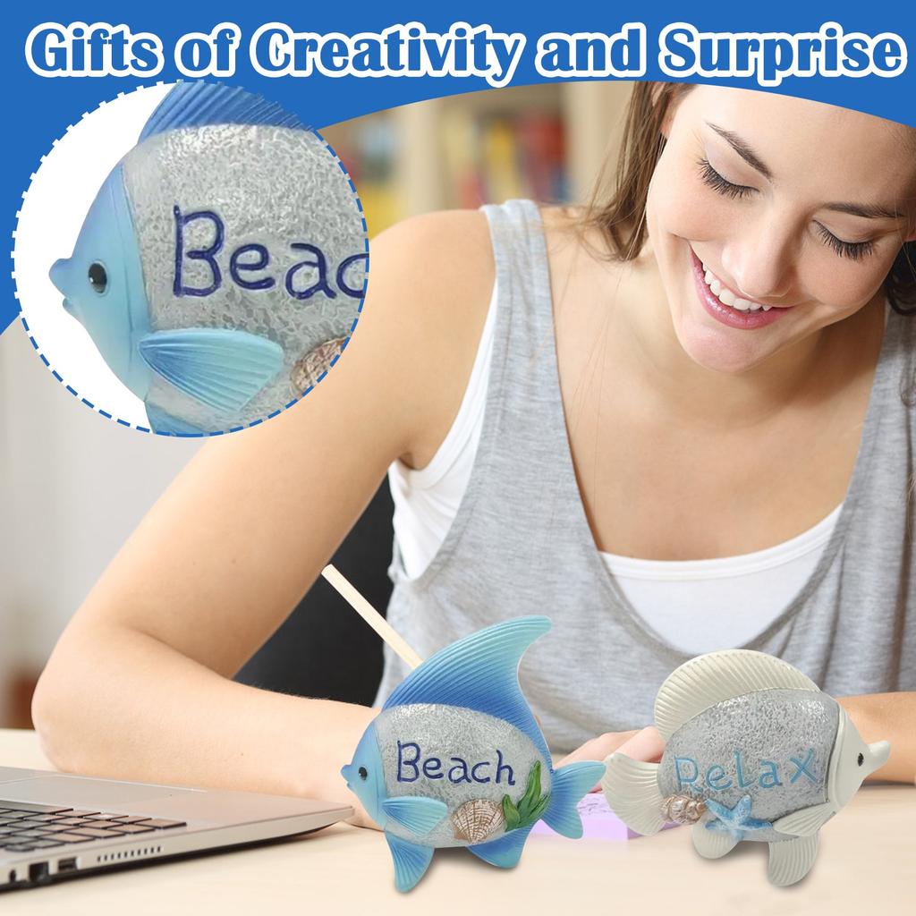 Creative Ocean Ornamental Fish Ornaments Home Decoration Beach Relaxation Seaside Porch Cabinet Home Decoration