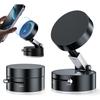 Vacuum Suction Magnetic Phone Holder, Upgrade Magnetic Suction Phone Mount Foldable & Retractable Vacuum Magnetic Phone Stand