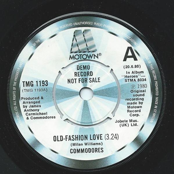 

7inch Record COMMODORES OldFashion Love TMG1193 Motown 1980 UK SoulFunk Used
