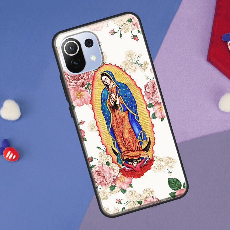 Jungfrau von Guadalupe Jungfrau Hülle für Xiaomi 13 14 Ultra 11T 12T 13T 14T Pro POCO X7 Pro X3 X5 F3 F5 F6 M6 X6 Pro Hülle