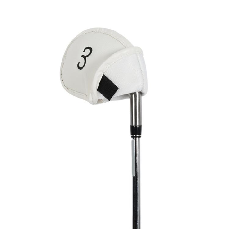 10x Synthetische Wasserdichte Golf-Eisen-Schlägerhaube Golfschläger-Kopfhaube Passend für die meisten Marken