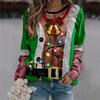 Felpa Brutta di Natale Divertente Abbigliamento Donna Felpe Girocollo per Coppie di Natale Costume con Fantasia Muscoli Finti Pullover Unisex