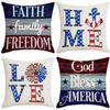 New Linen Printed Pillow Creative Letter Pillow Case Living Room Sofa Pillow