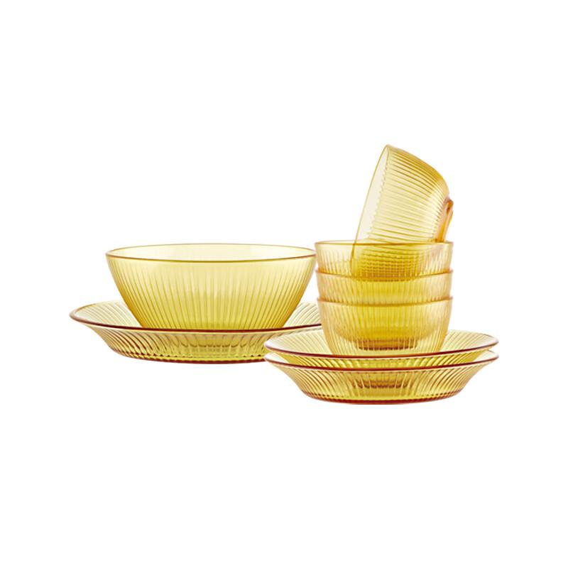 EKCO Crystal Series 8-Piece Glass Dinnerware Set