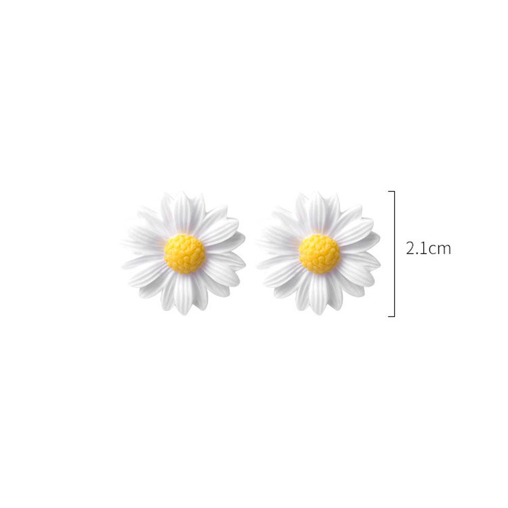 Women Girls Simple Daisy Flower Fresh Temperament Fashion Accessories Earrings Jewelry Ear Stud
