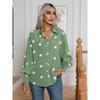 BITCED Women's Fashion Casual POLO Neck Long Sleeve Blouses & Shirts