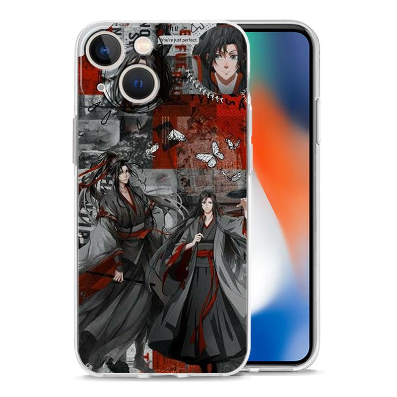 Anime Mo Dao Zu Shi Wei Wuxian Luxury Clear Phone Case For iPhone 15 16 14 13 12 11 Pro Max XS X XR SE 7 8 Plus Shockproof Cover