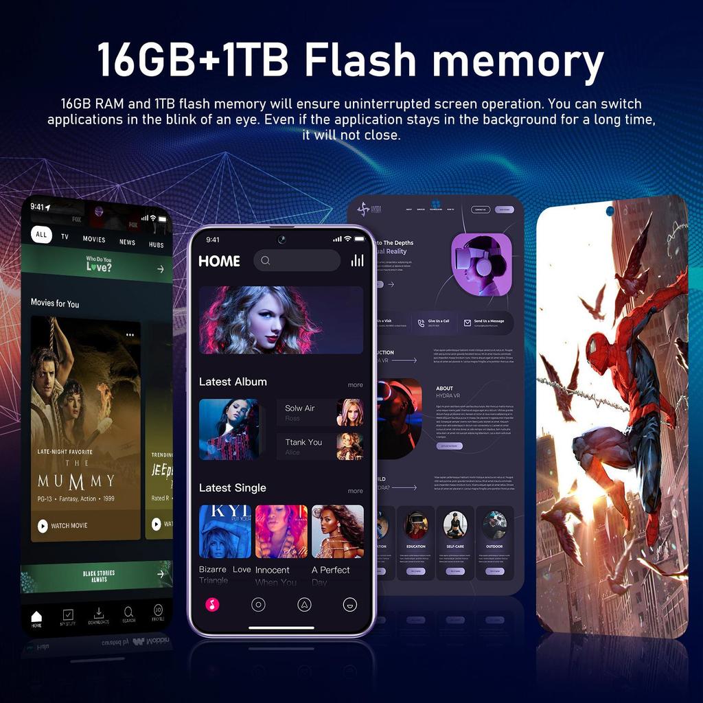 Introducing the New Hot 50 Pro Mobile Phone: 16+1T, 7.3" Large Screen, 5G Smart Connectivity.