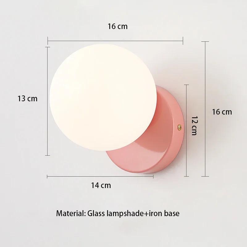 Nordic Cream Style Wall Light Modern Minimalist Corridor Hanging Lamp French Creative Internet Red Bedroom Bedside Lamps Torch