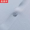 Hengyuanxiang Men's Wrinkle-Resistant Ice Silk Short-Sleeve Shirt