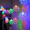 LED String Lights Ramadan Eid Decorations Star Moon Castle Theme Indoor Outdoor Festival Lighting