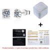 Real Moissanite Diamond Stud Earrings D Color 0.5ct 925 Sterling Silver Earrings Fine Jewelry Wedding Gifts for Women