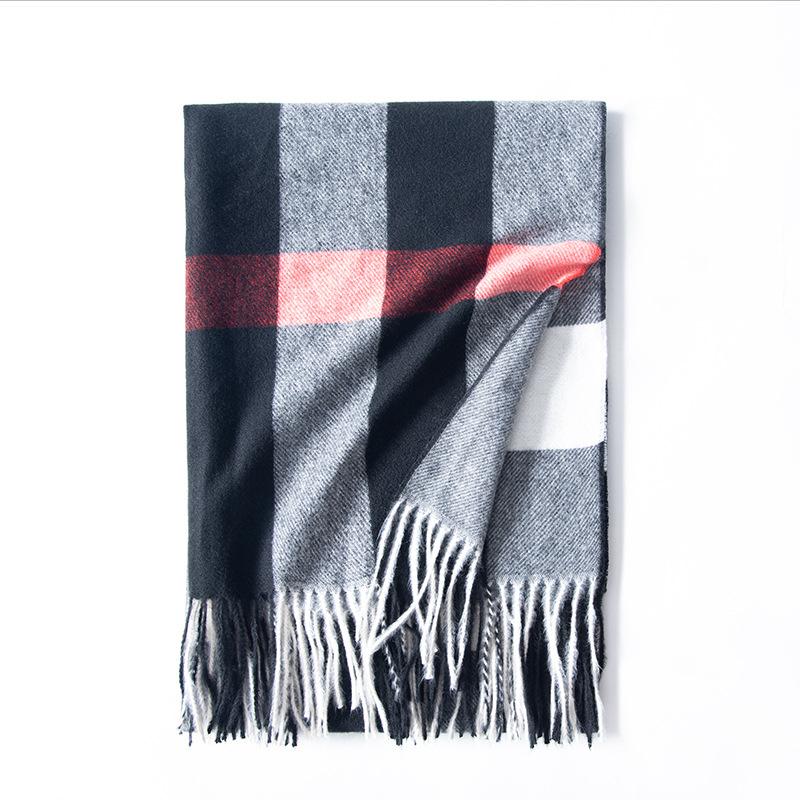 New Imitation Cashmere Women Scarf Winter Preppy Style Plaid Fringed Warm Scarve Pashmina Mujer Femme Foulard Bufanda Wrap Shawl