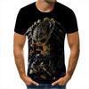 26 Summer Trend T-shirt 3D Digital Printing Men's Casual Crew Neck Top European and American Breathable