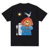 2025 Funny Paddington Bear In Londo TShirt Cartoon Print Y2k Tops Breathable Short Sleeve Unisex Shirt Clothes for Women