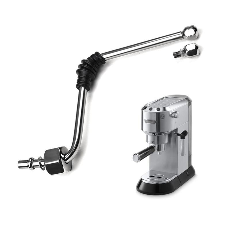 Stainless Steel Upgraded Steam Nozzle Extension for EC685 Coffee Maker Improves Milk Foam Texture Strong Metal Design