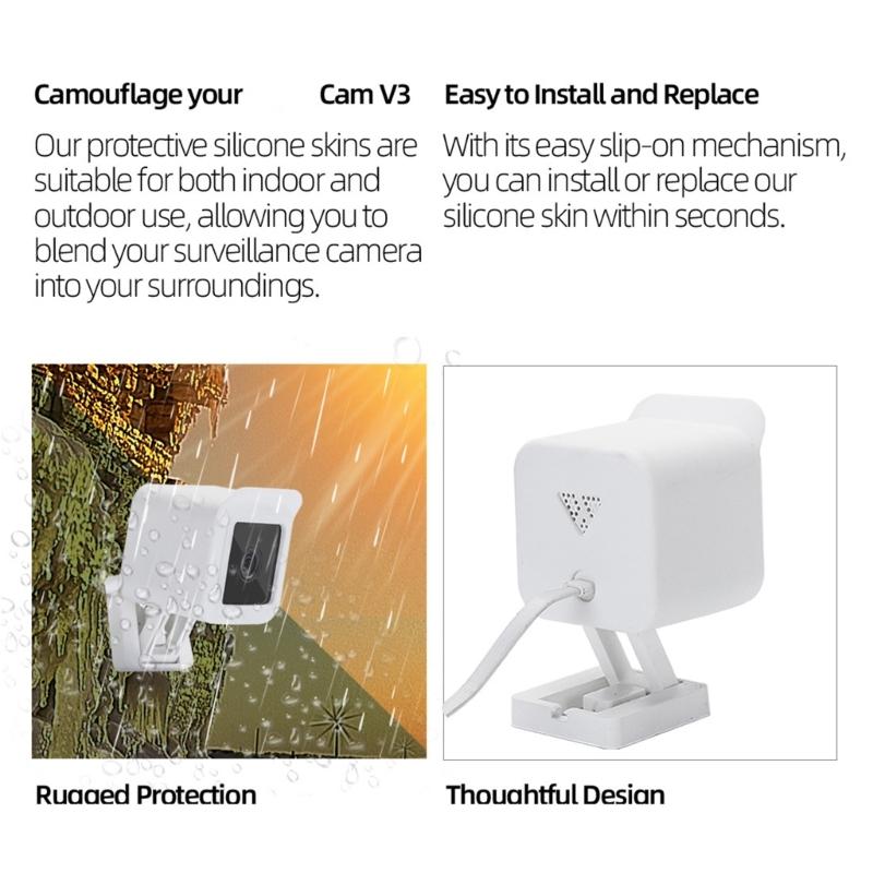 Waterproof Dustproof Silicone Sleeve Guard Cover for Intelligent Camera Offering Impact Resistance and Easy Installation