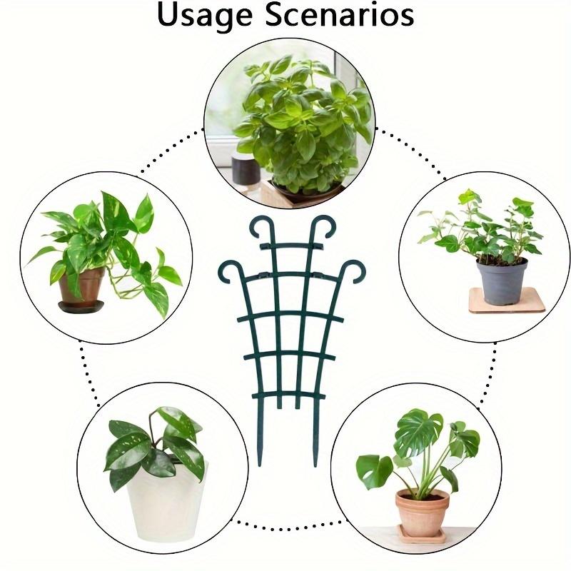2/4/5 peças Suportes de plantas empilháveis - Treliça de plástico durável para uso interno e externo, ideal para videiras, rosas, vegetais