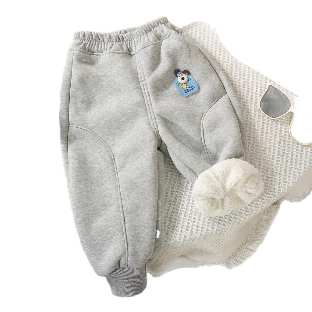 New Fleece-Lined Children's Pants: Cozy Autumn/Winter Sweatpants and Joggers for Boys and Girls