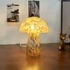 Retro Mushroom Glass Table Lamp Creative Decoration Atmosphere Night Light Minimalist Bedroom Bedside Lamp