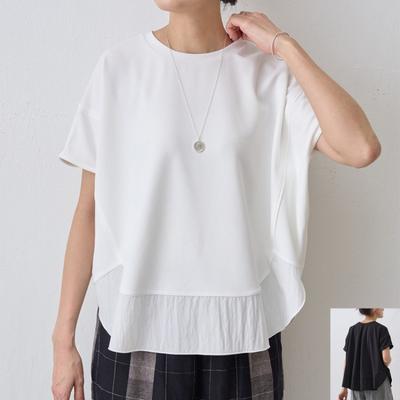 Spring and Summer Simple and Irregular Short-sleeved T-shirt with Breathable Top