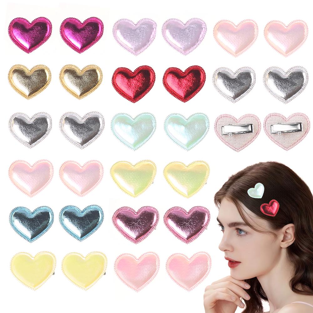

Pearlescent Heart Jewelry and Hair Accessory Set for DIY Dolls and Clothing 10 Pieces Mixed