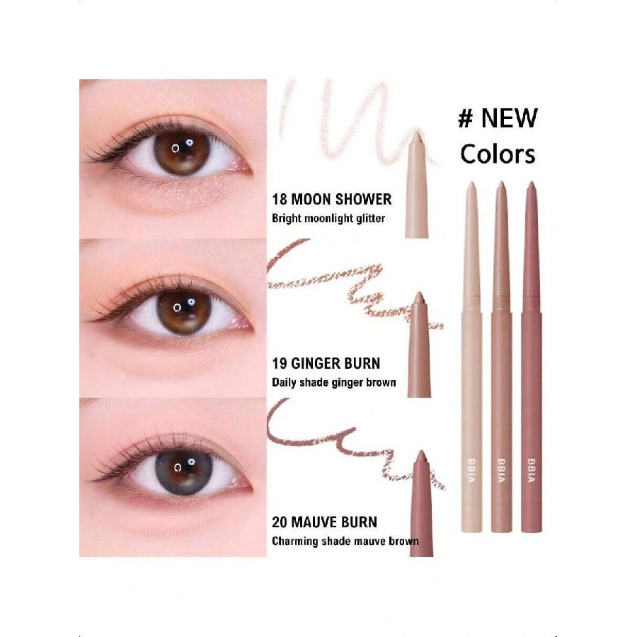 Bbia Last Auto Gel Eyeliner Långvarig Vattentät Gel Formula Med E-vitamin 0,3g Precisionsvridbar Spets För Vassa Linjer & Rökiga Ögon