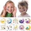 10Pcs Eid Mubarak Temporary Tattoo Stickers Ramadan Kareem Decoration Islamic Muslim Party Supplies Eid Kids Gift 2024 New