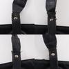 CHANEL Paris Biarritz Tote MM Handbag A34209 black PVC Women Used
