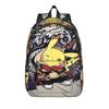 Fashion Pokemon Pikachu Backpack Mochilas Vintage High School Large Capacity Rucksack