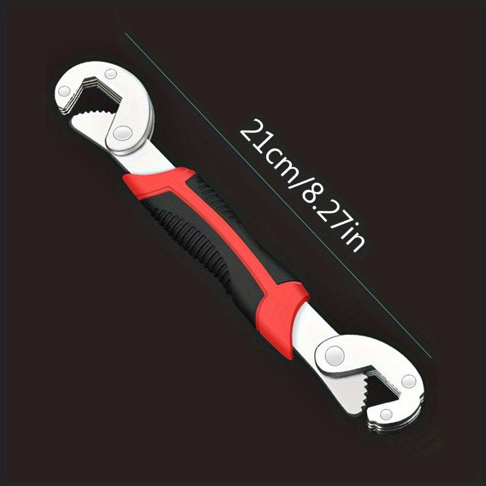Steel Adjustable Pipe Wrench Set - Versatile Double-Ended Universal Wrench and Grip Pliers, Durable Construction for Repair and Maintenance