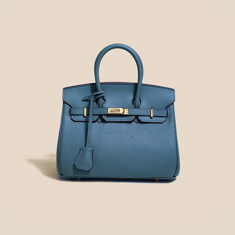 First Layer Cowhide Platinum Bag, High-end Fashion Temperament, Genuine Leather Women's Bag, Classic Versatile Handbag Tide