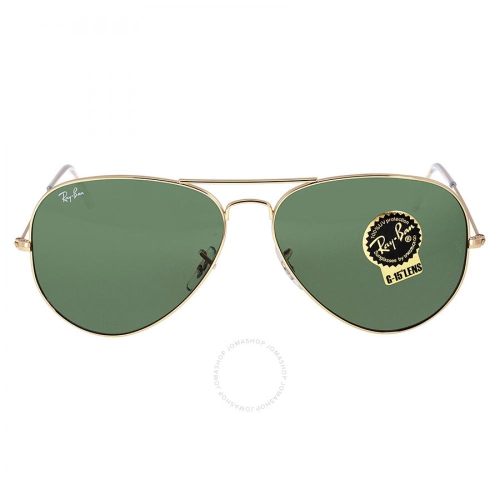 

Солнцезащитные очки унисекс Ray Ban Aviator Large Metal II Green G 15 RB3026 L2846 62