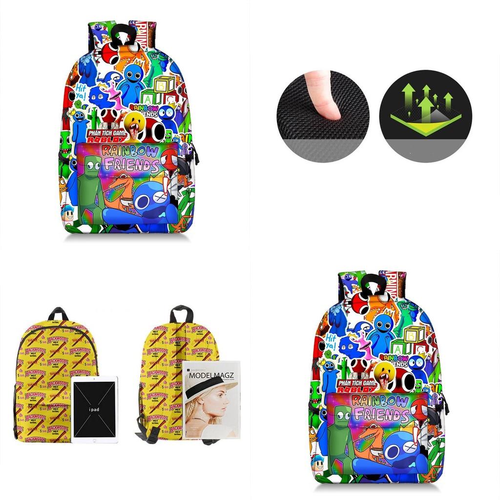 Roblox Rainbow Friends Backpack Lightweight Durable Adjustable Straps