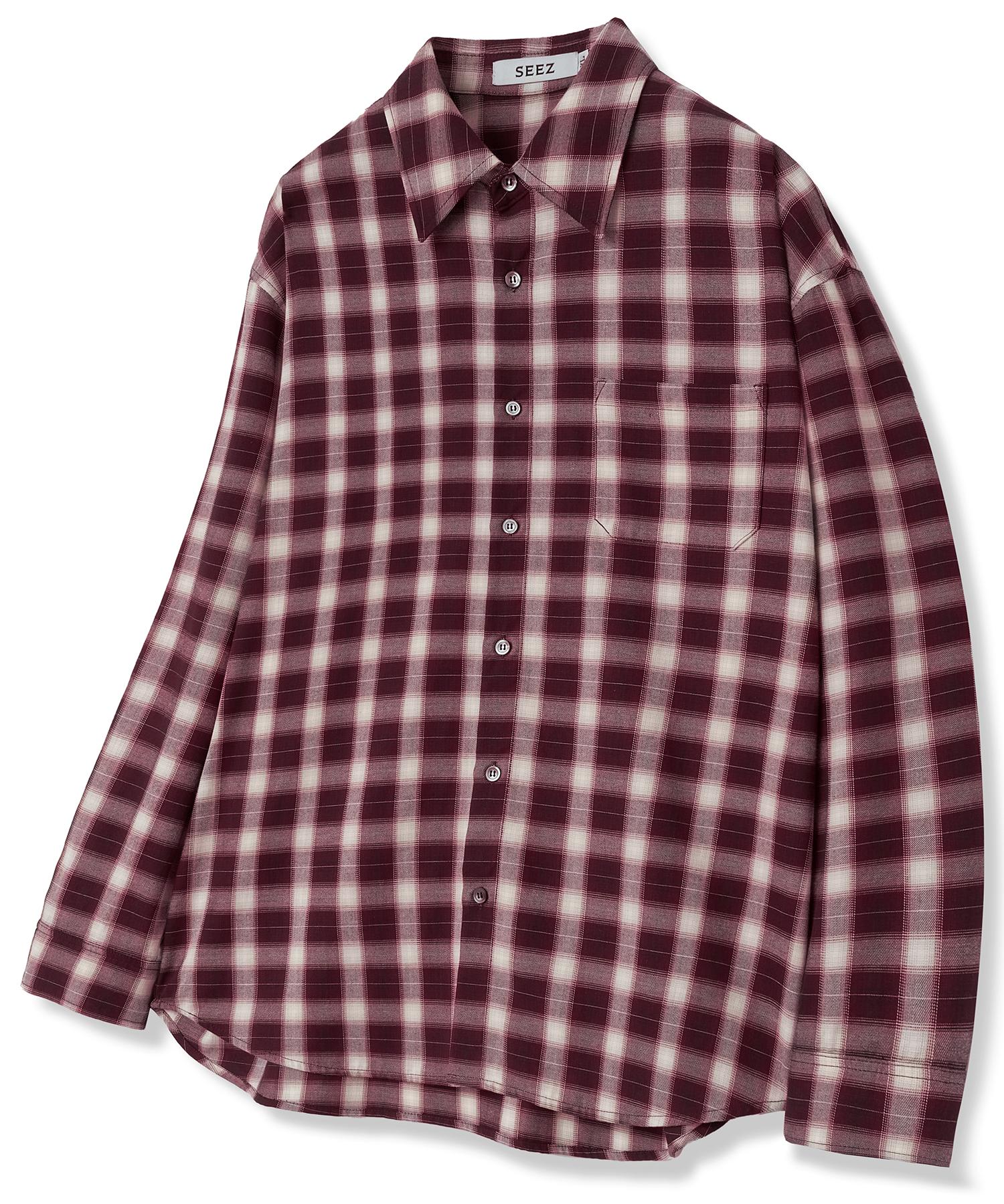 Rotember French Ombre Check Shirt [Red] Red/L