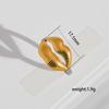 Fashion Geometric Rings for Women Gold Silver Color Stainless Steel Adjustable Ring Wedding Party Fashion Christmas Jewerly Gift