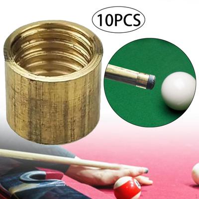 10 Pieces Billiard Cue Ferrules Stick Ferrule Snooker Pool Repair Parts