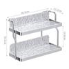 Bathroom Storage Rack Cosmetic Tray Jewelry Organizer Multipurpose Tea Cup Holder