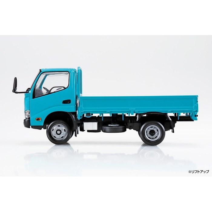 Aoshima Snap Kit No. 23-TE Hino Dutro Flatbed Truck (Turquoise) 1/32 Scale Plastic Model Kit 24.5 x 6.5 x 17.5 cm