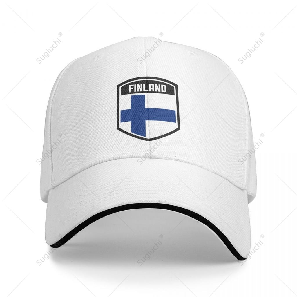 Berretto da Baseball Multifunzione Scudo Bandiera Finlandese Sandwich Unisex Sportivo Casual Cappello da Golf Pesca Outdoor
