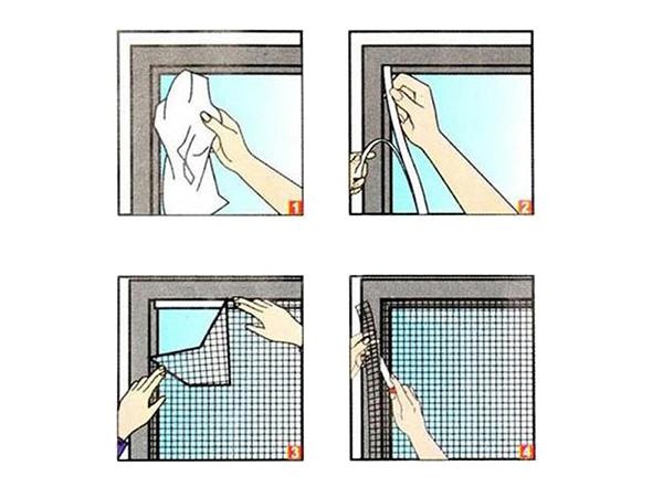 Mosquito Net for Window 130X150 Black (96) Gab_A