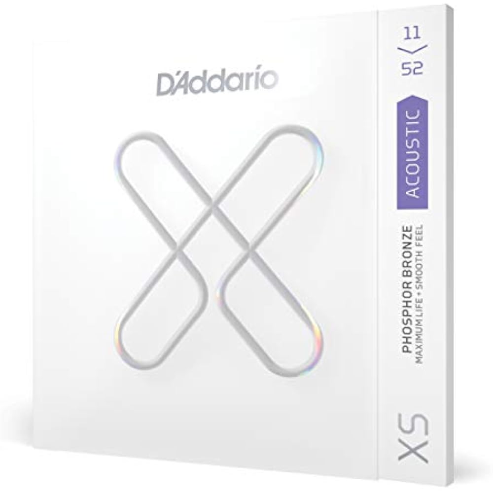 D Addario Daddario Acoustic Guitar Strings XS Coated Strings Phosphor Bronze Custom Light .011-.0...