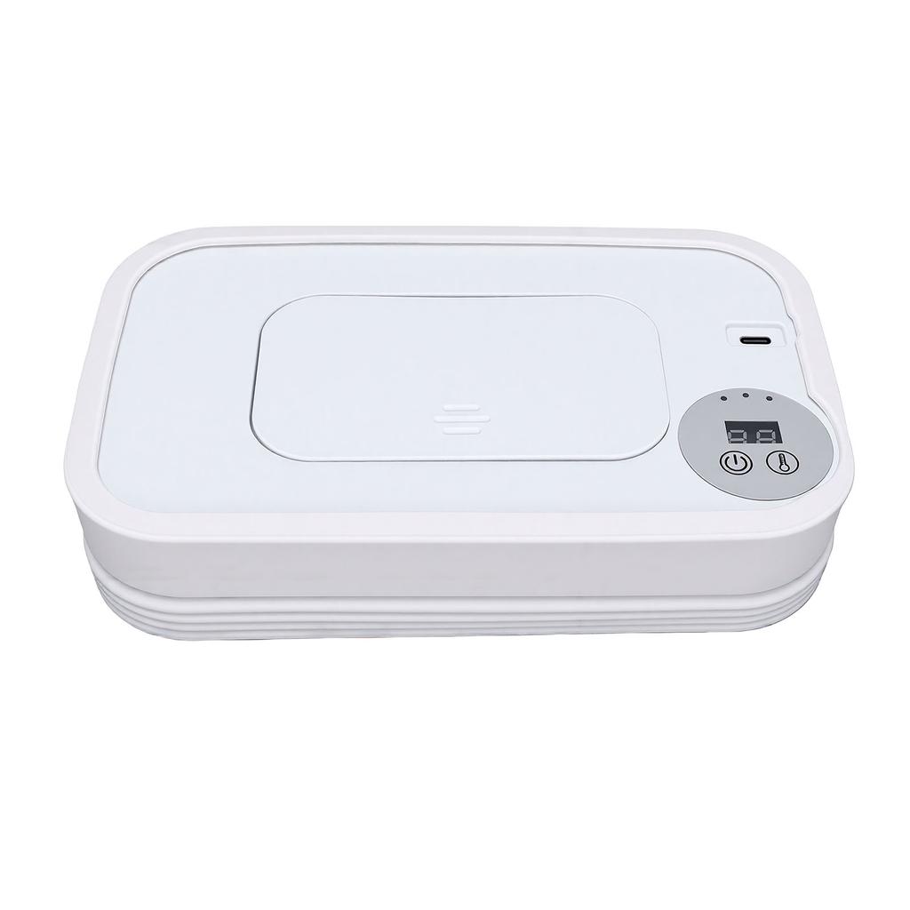 Baby Wipe Warmer Large Capacity Foldable Wipes Dispenser Fast Heating 3 Temperature Adjustment Levels for Home Car
