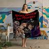 Real Hasta La Muerte Poster Flannel Blanket Soft Flannel, Suitable for Sofa Bed Travel Camping - Machine Custom Blankets