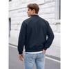 Men S Solid Color Baseball Jacket Zipper Side Pocket Outdoor Sport Coat