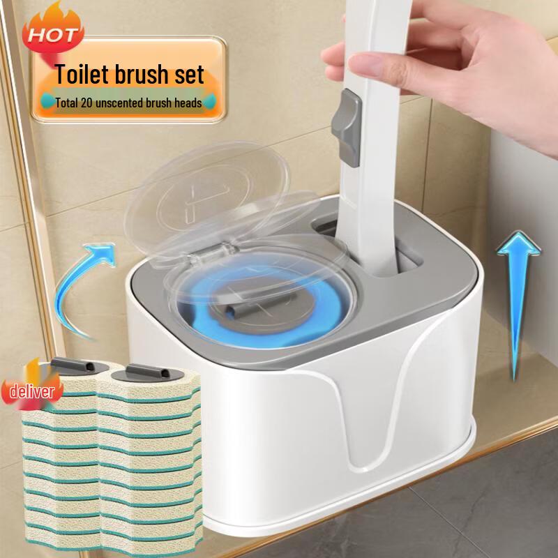 Xihe Wall-Mounted Disposable Toilet Brush Set